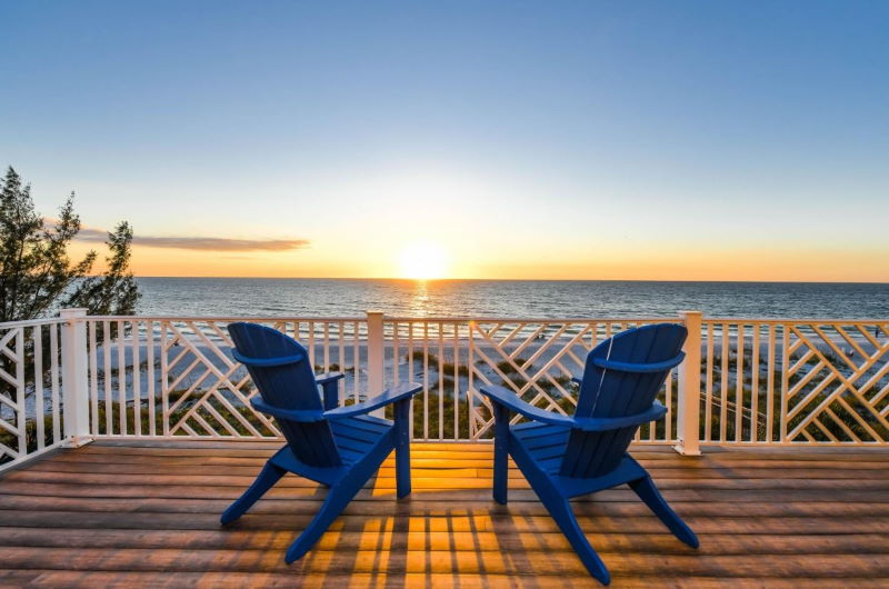 Florida Vacation Rental Sunset View from the Deck