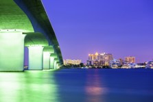 Bridge to Siesta Key in the evening